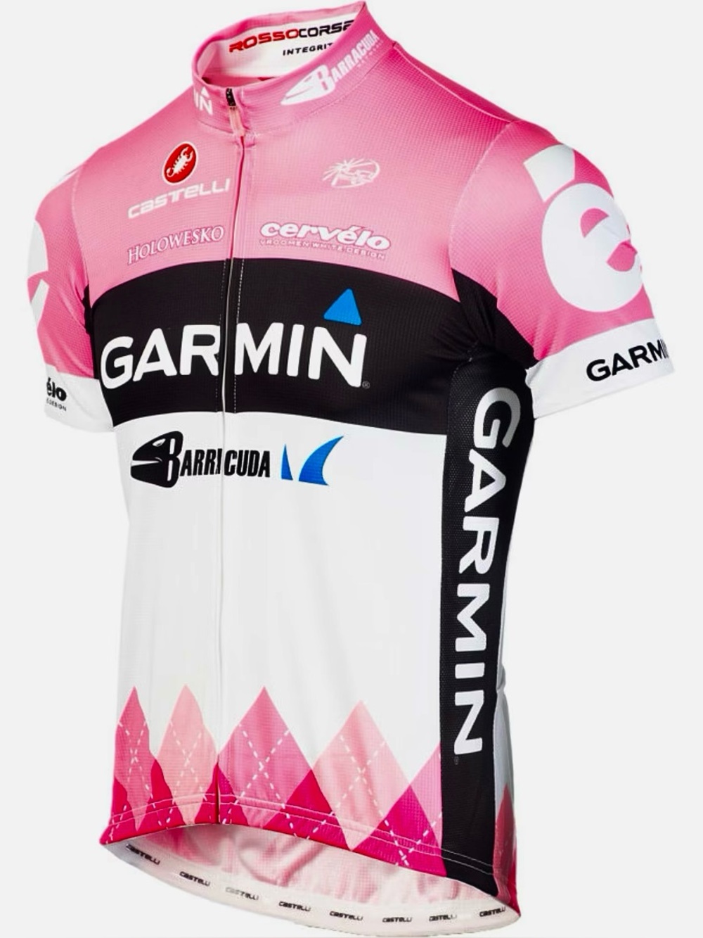 🔥CASTELLI Garmin Maglia Rosa Team Short Sleeve Jersey SIZE MEDIUM